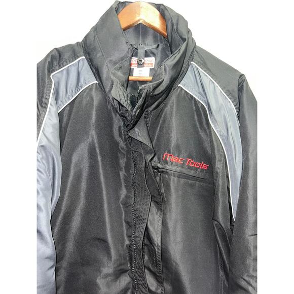 Vintage Mac Tools Jacket Professional Mechanic Nylon Shell Black Workwear 2XL - Picture 3 of 11